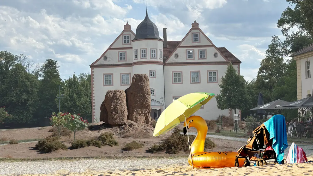 Fotomontage Königs Wusterhausen an der Adria Klimawandel