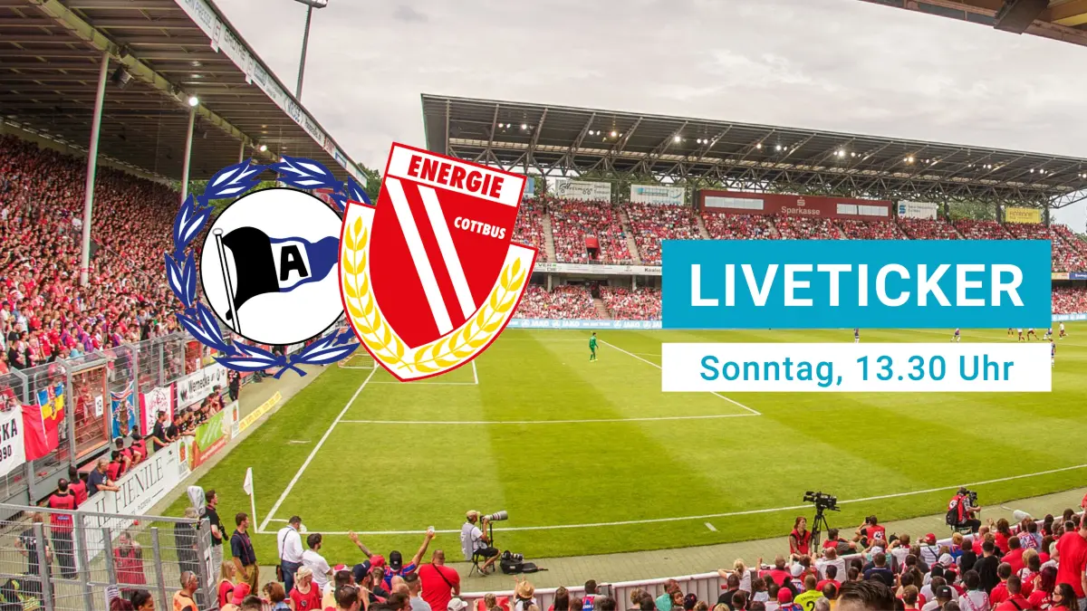 Facebook-Ankünder Energie Cottbus Arminia Bielefeld