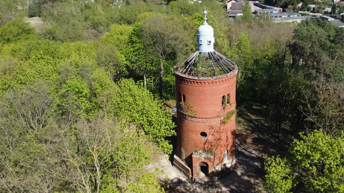 Wasserturm Fürstenberg von 1910 auf dem Maiberg