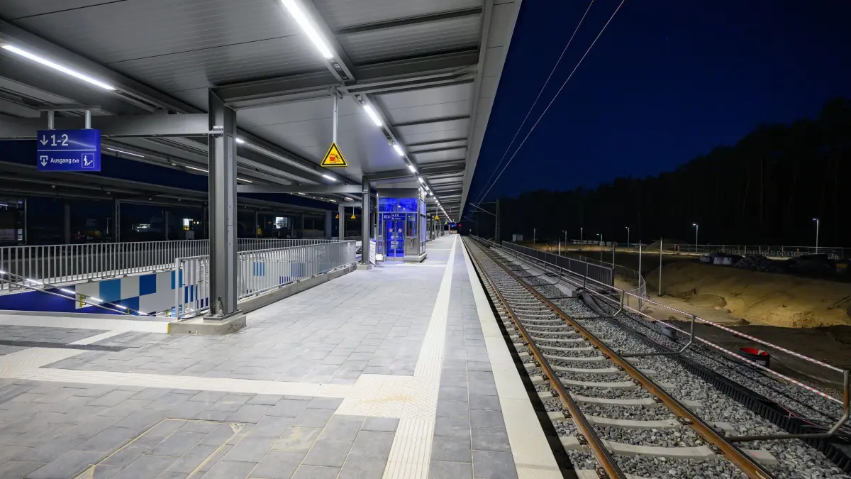 Bahnhof Fangschleuse - Eröffnung verzögert sich