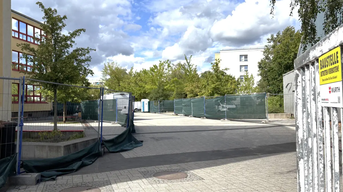 Auch an der Astrid-Lindgren-Grundschule in Frankfurt (Oder) fanden während der Sommerferien Bauarbeiten statt.