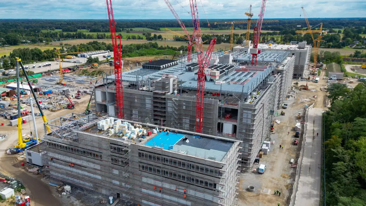 Baustelle Rechenzentrum der Schwarz-Gruppe