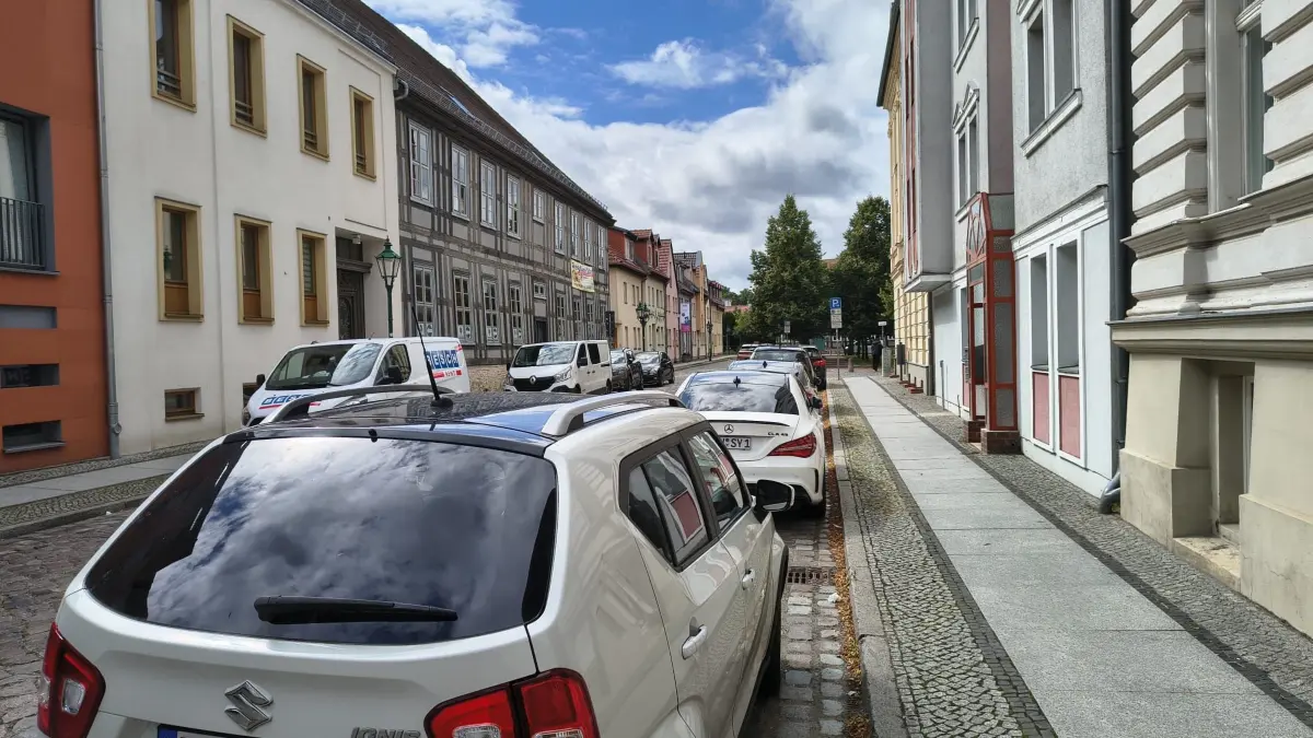 Die Salomon-Goldschmidt-Straße in Eberswalde. Sie gilt als beliebte Wohngegend im Zentrum von Eberswalde