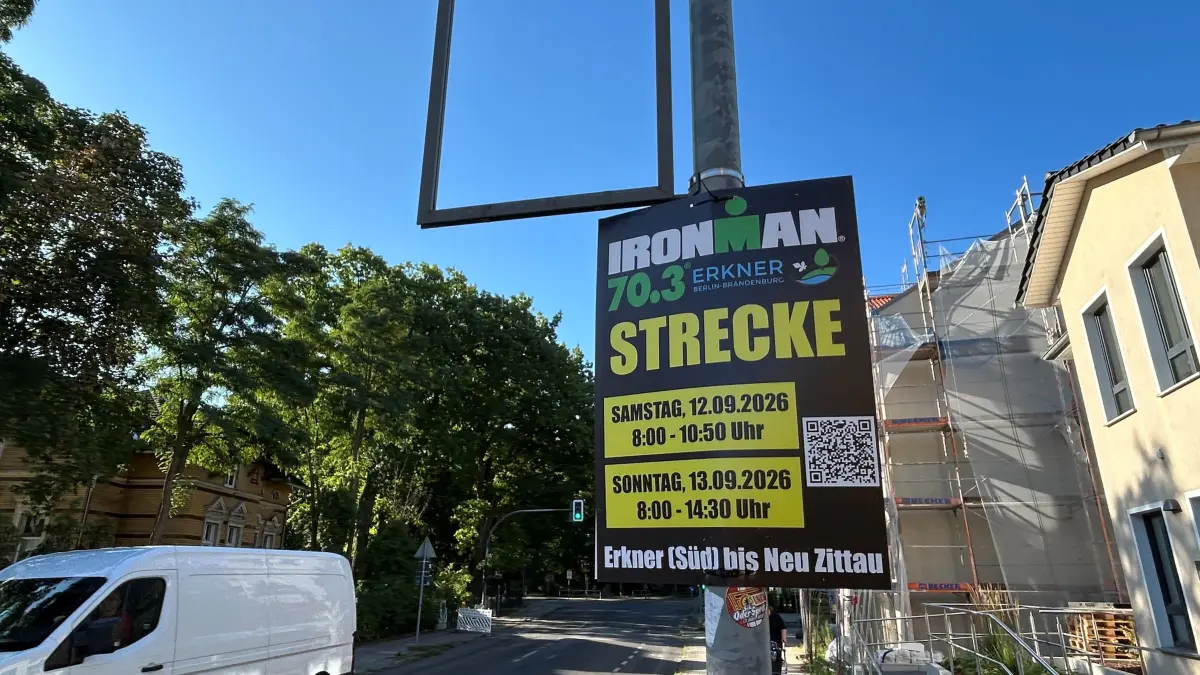 Ironman 2026 in Erkner: Die finalen Streckenpläne sollen bald feststehen. Was uu den Sperrungen in der Stadt sowie der Region Grünheide und Spreenhagen bereits bekannt ist.