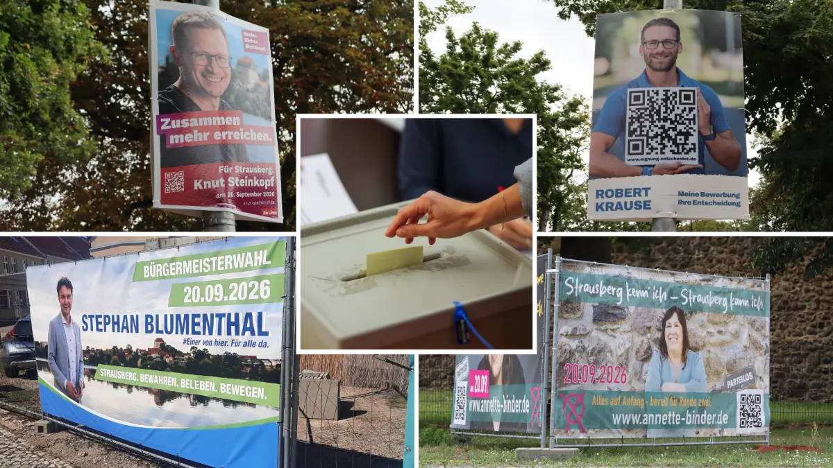 In nicht einmal einem Monat, am 20. September, haben die Menschen in Strausberg, wieder die Wahl: Um das Amt des Bürgermeisters bewerben sich eine Frau und drei Männer. Letztere sind in einem Wahlforum zu erleben.