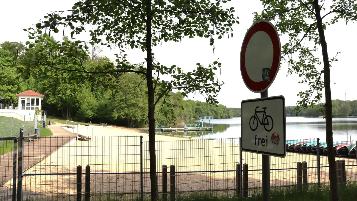 Das Strandbad Bötzsee wurde am 25. August überraschend geschlossen.