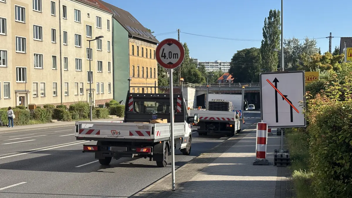 In der Leipziger Straße in Frankfurt (Oder) kommt es in den kommenden Wochen zu Verkehrsbehinderungen.