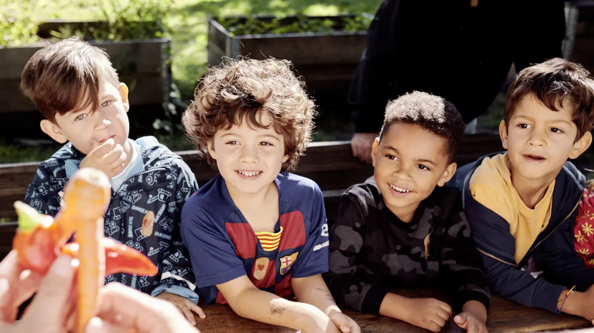 So faszinierend kann Essen sein. Die Kinder sprechen im Projekt auch über Lebensmittelrettung.