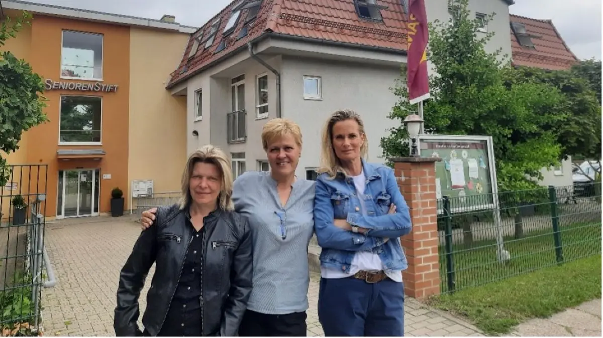 Ines Kühnel (von links), Kerstin Schenk und Doreen Hausmann.