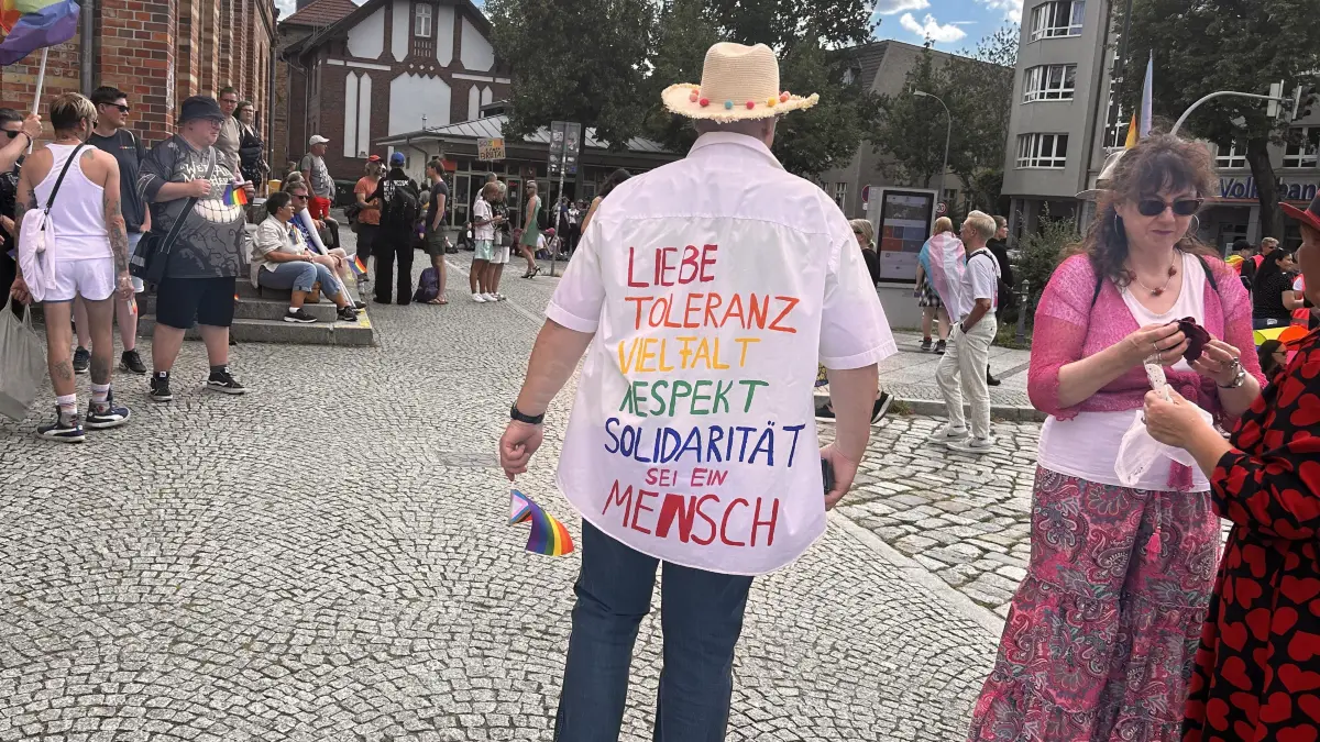 Die Demo warb für Toleranz und Vielfalt.