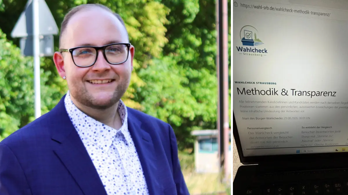 Der Lokalpolitiker Alexander Lehmann aus Rüdersdorf bei Berlin hat für die Bürgermeisterwahl in Strausberg einen Online-Vergleich für die Kandidaten erstellt. Das kann der Wahlcheck.