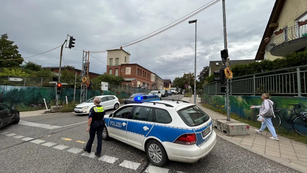 Verkehrschaos in Erkner Innenstadt nach Gewaltdelikt