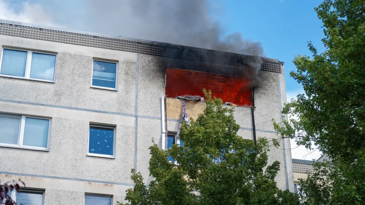 Brand im 5. Stock in Erkner