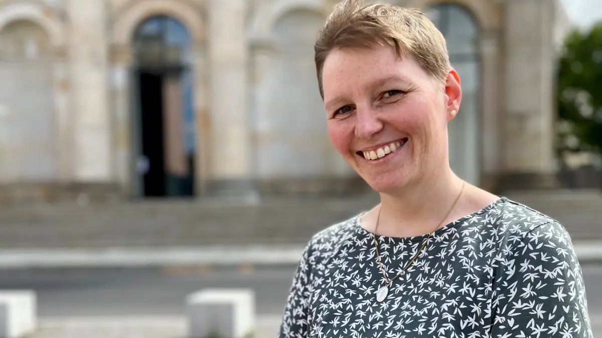 Schwester Rebecca Sattler ist in Fürstenwalde aufgewachsen. Die 37‑Jährige hat jetzt ihre ewige Profess, ihr endgültiges Ordensgelübde, abgelegt.