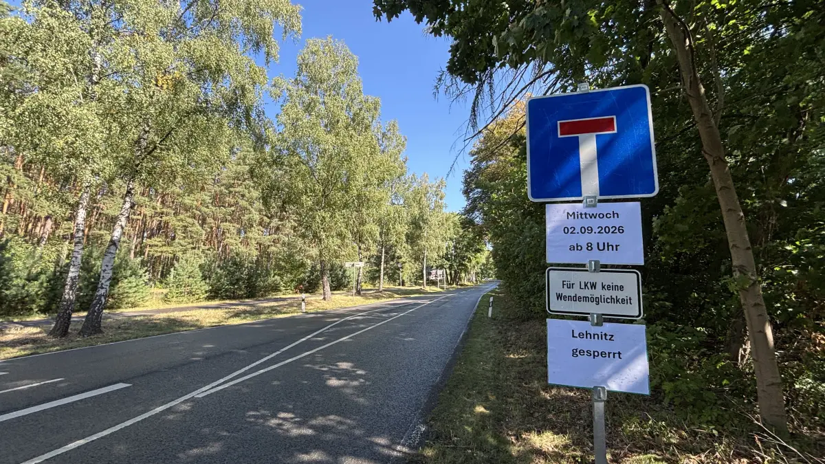 In Oranienburg muss eine weitere Bombe entschärft werden. Der Blindgänger, der in einem Wohngebiet im Ortsteil Lehnitz liegt, wird dann am 2. September neutralisiert. Am Entschärfungstag tritt um 8 Uhr ein Sperrkreis mit einem Radius von rund 1000 Meter in Kraft.