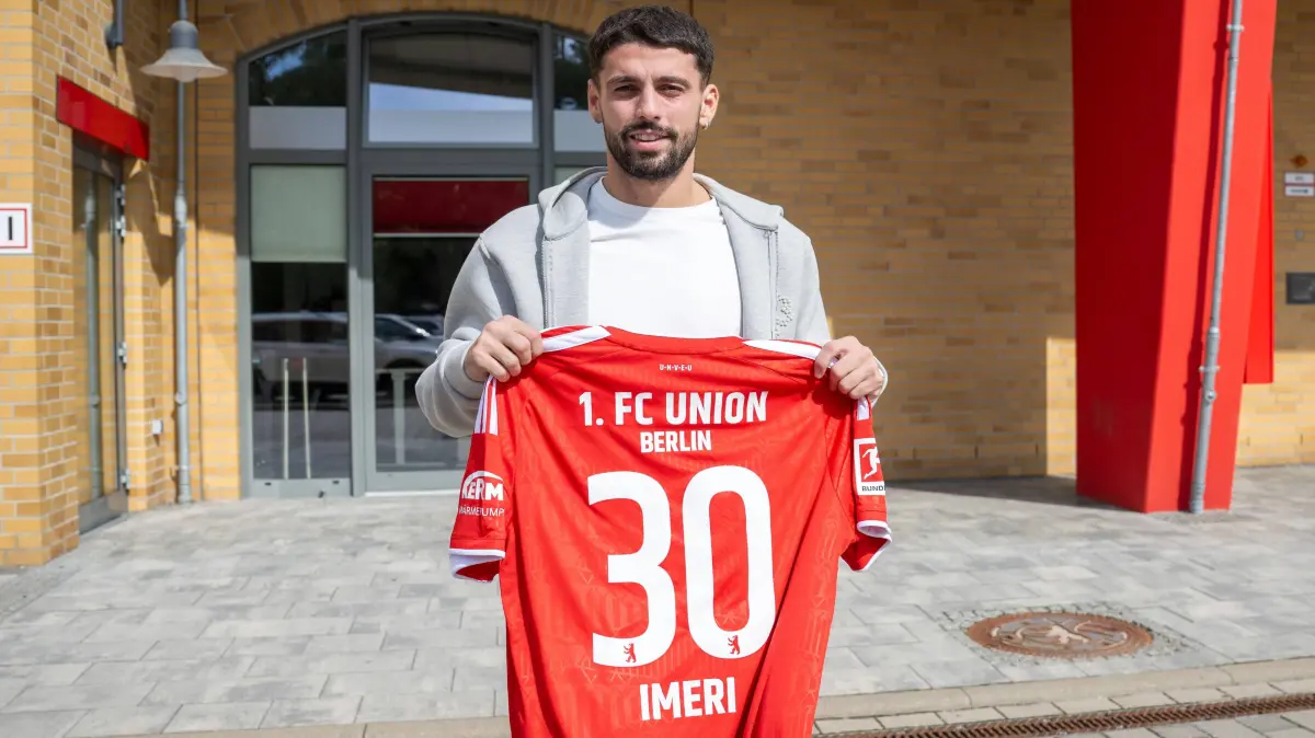 1. FC Union, Herren, Training 2026/27: Fußball, Herren, Saison 2026/2027, 1. Bundesliga, 1. FC Union Berlin, Training auf Trainingsplatz II, Kastriot Imeri 1. FC Union mit Trikot, 01.09.2026, *** Soccer, Men s, 20262027 Season, Bundesliga 1, 1. FC Union Berlin, Training on Training Field II, Kastriot Imeri, 1. FC Union in uniforms, September 1, 2026, Copyright: xMatthiasxKochx