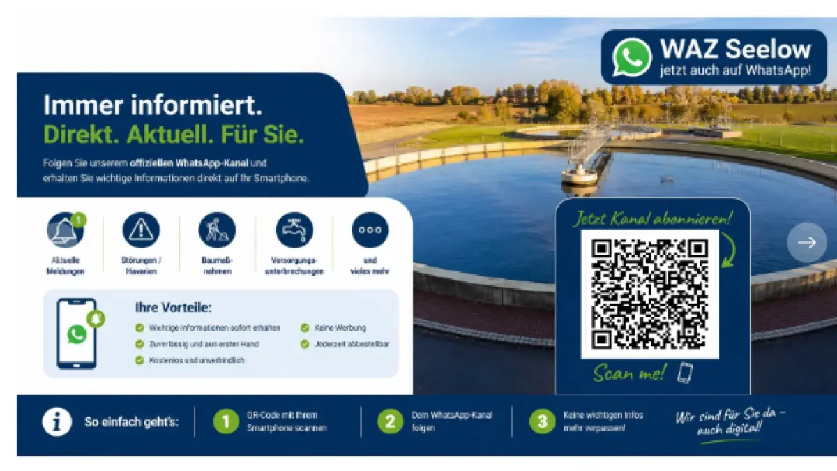QR-Code für WAZ-WhatsApp-Kanal