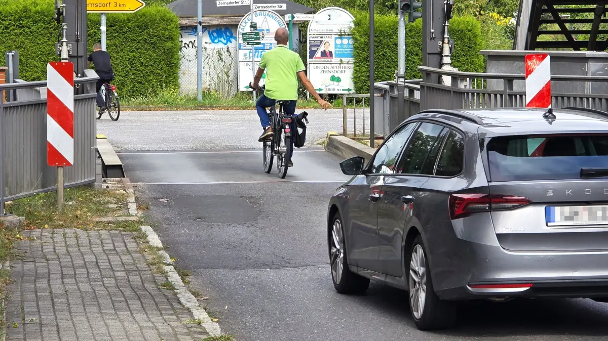 Der Fahrradweg von Königs Wusterhausen über über Neue Mühle und Zernsdorf nach Kablow