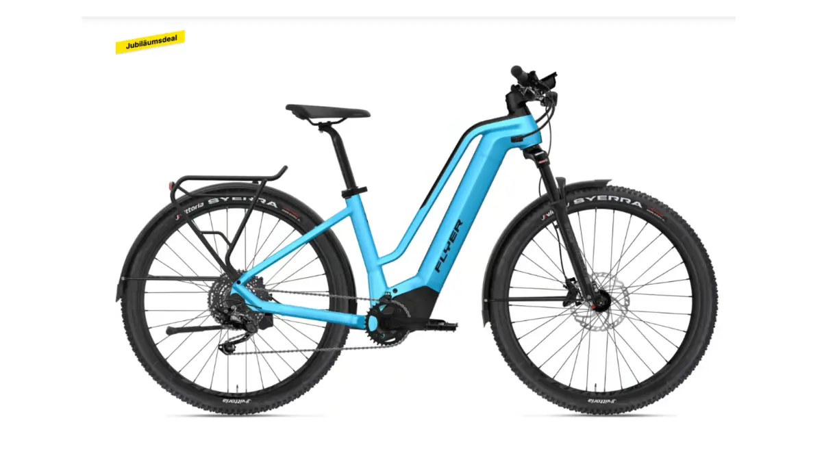G2 Goroc2 1.10 E-Bike Trekking SUV Trapez 29 Zoll in blau.