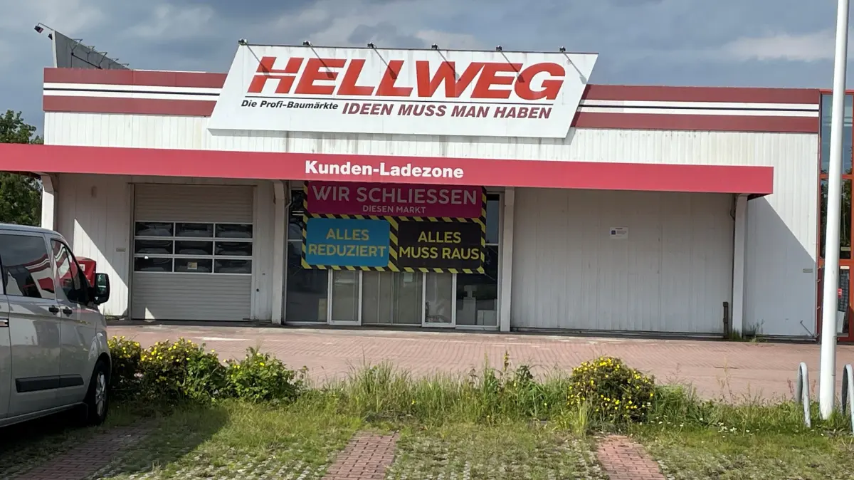 Hellweg Baumarkt Ahrensfelde Blumberg vor der Schließung