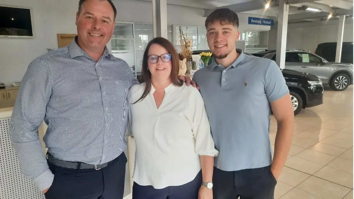 Den Kern des Familienbetriebes bilden heute Marko Zabel (von links nach rechts), Nadine Madel und Marvin Zabel.