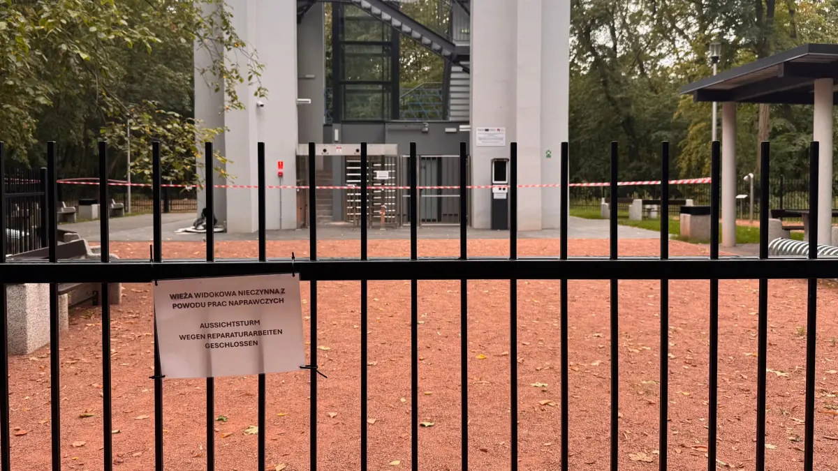 Der Aussichtsturm in Slubice (Polen) bei Frankfurt (Oder) ist aktuell gesperrt.