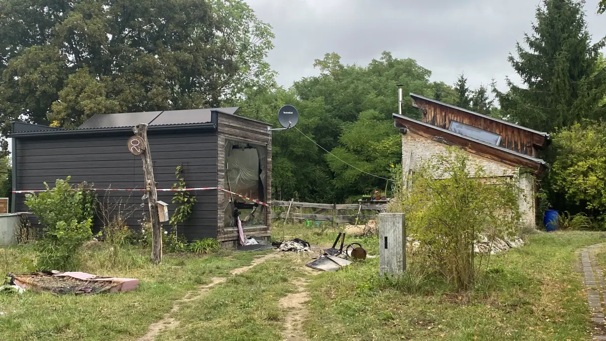 In Reitwein brannte ein Tiny House.
