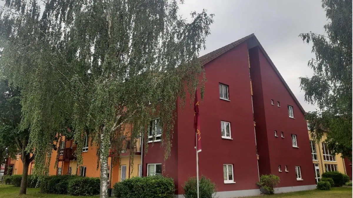 Blick auf einen Teil des Service-Wohnens: 44 barrierefreie Apartments gibt es in Lichterfelde.