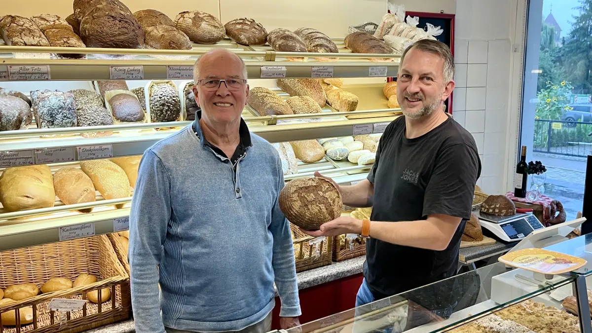 Bäckerei Langhoff und Sohn, Seniorchef und Inhaber Jürgen Langhoff und Sohn Fabian Lanhoff