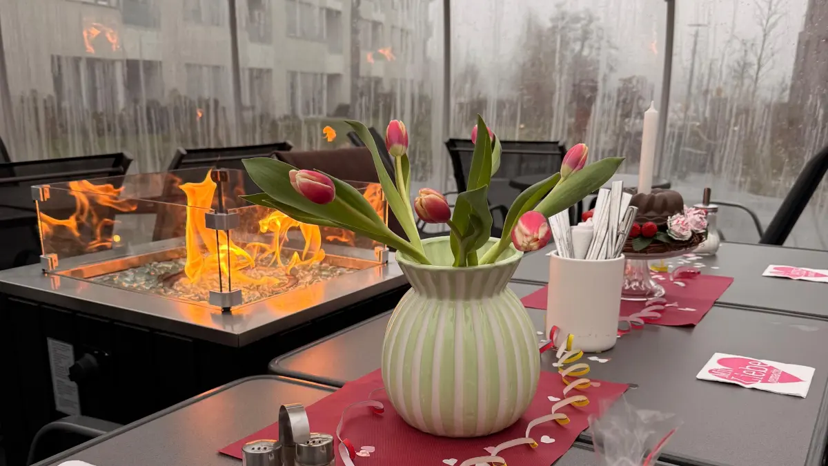In der Glaskuppel ist es bei jedem Wetter schön.
