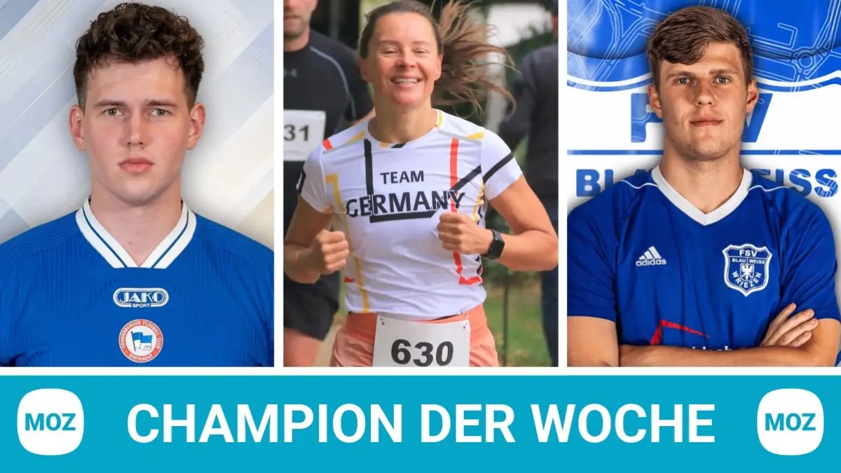 Fußballer Jannis Seebergen, Leichtathletin Franziska Küster und Fußballer Niclas Peter Buch sind die neuen Kandidaten für die Wahl zum Champion der Woche.