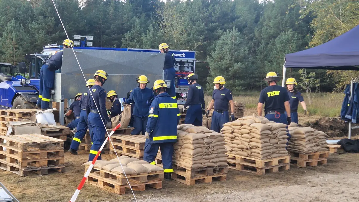 Die Ehrenamtlichen beim Technischen Hilfswerk (THW) Uckermark