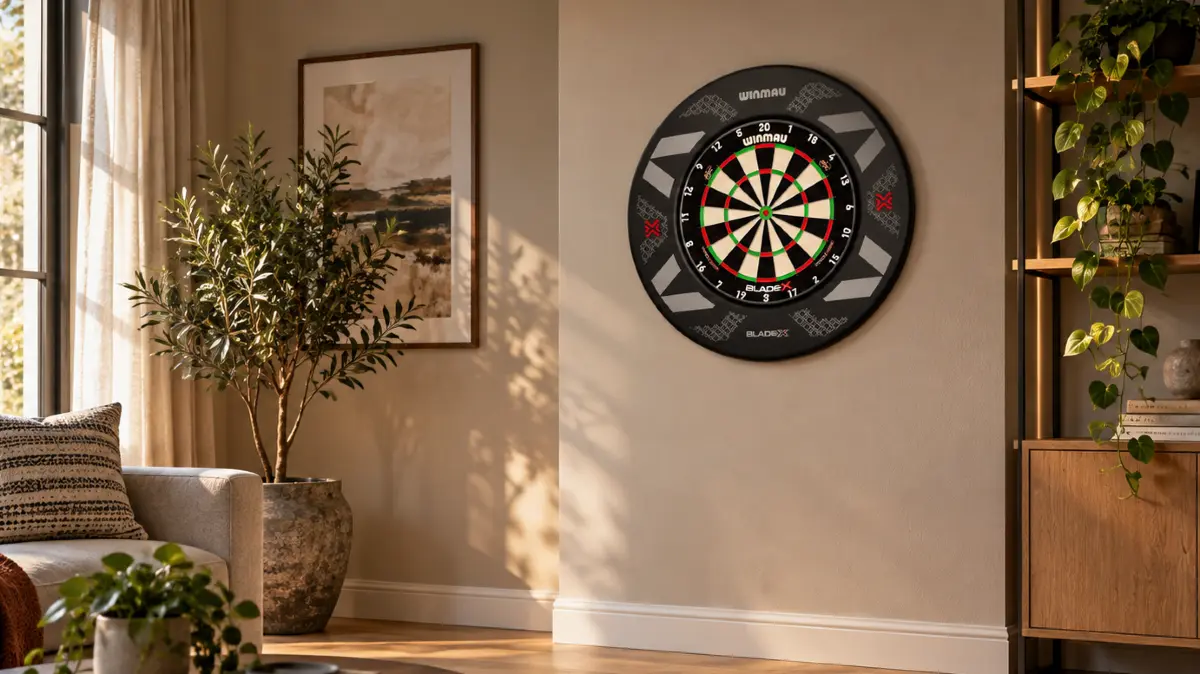 Winmau Blade X. Dart-Spiel wie bei den Großen. Mit Autodart gar weltweit.