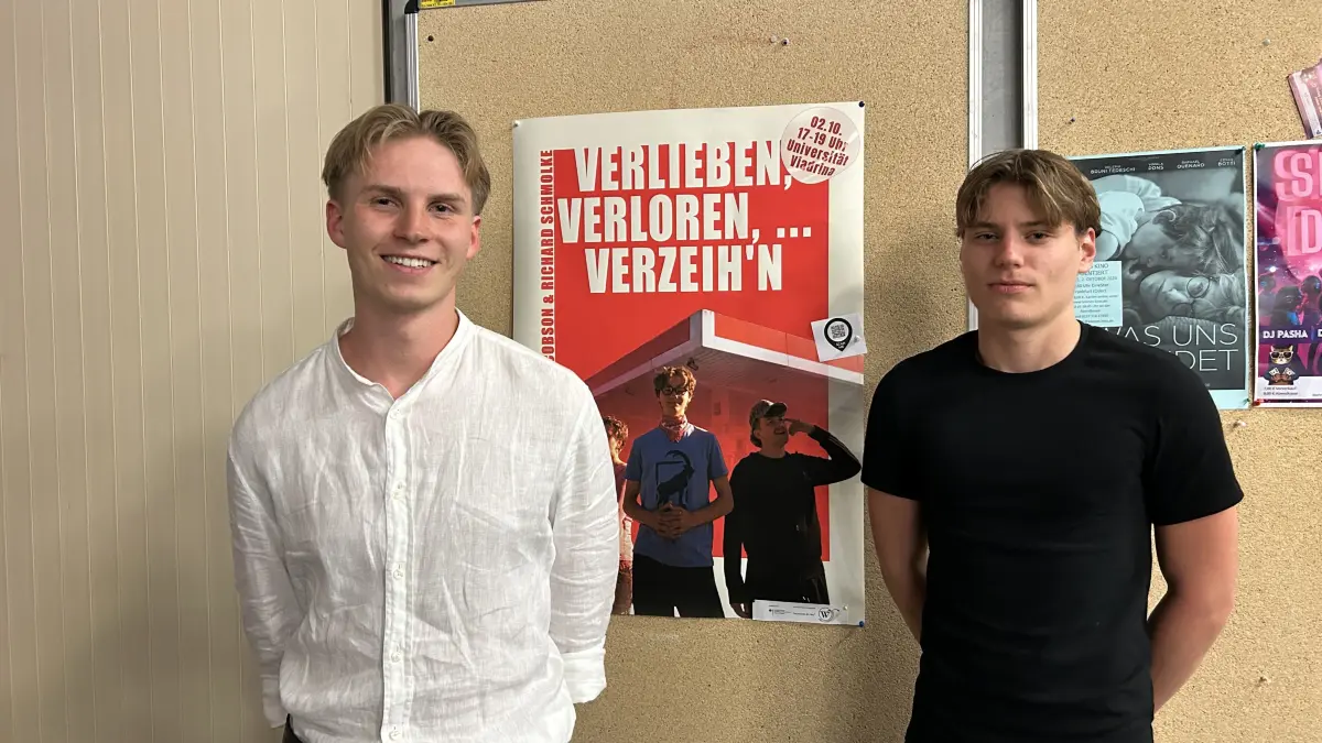 Jarne Jacobson und Richard Schmolke aus Frankfurt (Oder) haben einen Spielfilm gedreht.