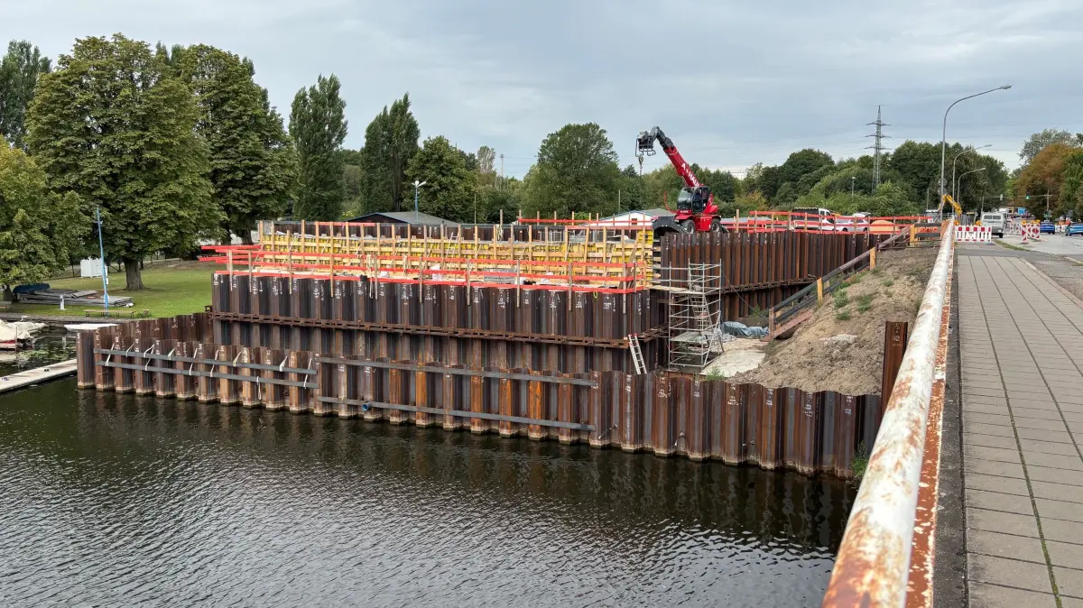 Havel Havelbrücke Baustelle Ruppiner Straße Hennigsdorf September 2025