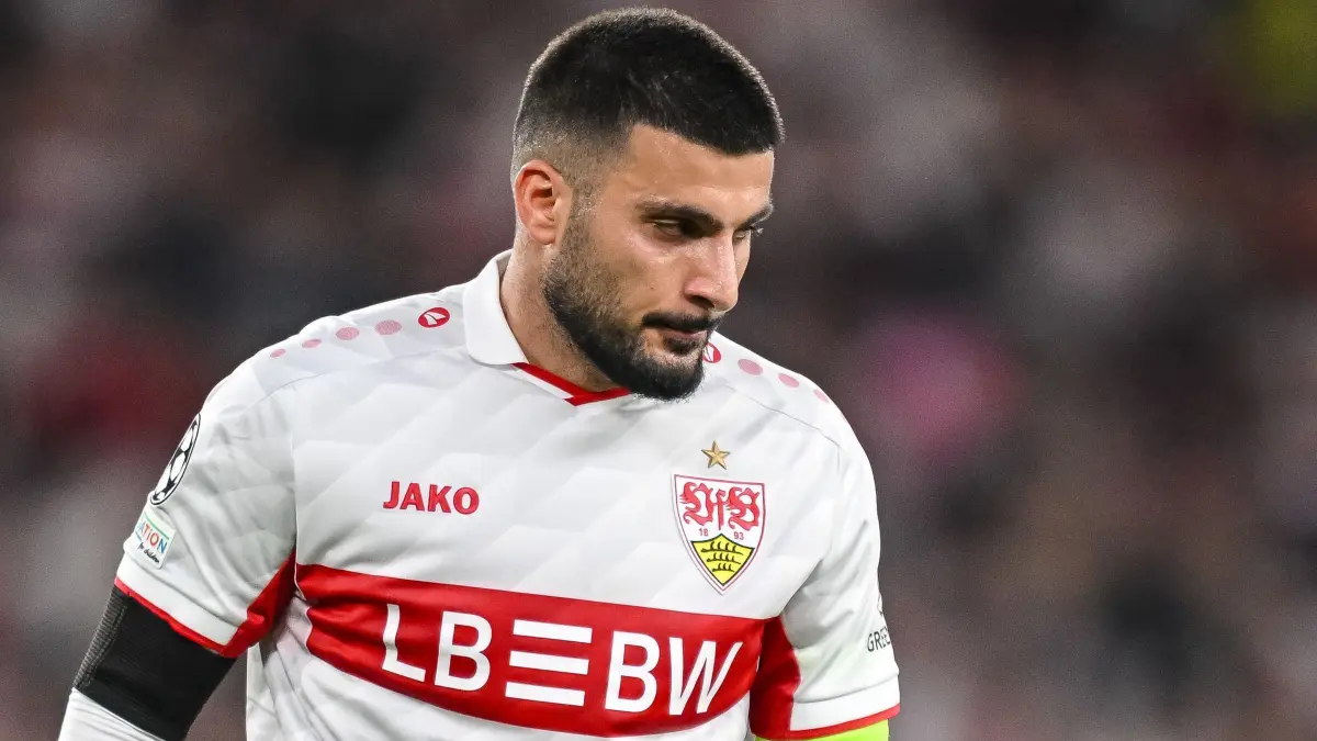 VfB Stuttgart - Viking Stavanger: Fußball, Männer: Champions League, VfB Stuttgart - Viking Stavanger, Vorrunde, 1. Spieltag, MHPArena. Deniz Undav (VfB Stuttgart) reagiert im Spiel. (zu dpa: «Test-Tore und Fan-Liebe: Kommt Undav nun in Schwung?»)
