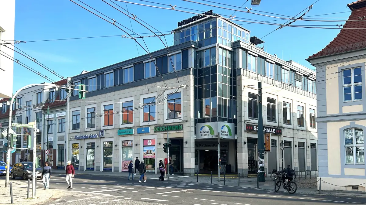 Kundenmagnet im Zentrum von Eberswalde: Die Rathauspassage ist das größte Einkaufszentrum der Kreisstadt des Barnims und dabei, ihre Attraktivität weiter zu steigern. Wie soll das gelingen?