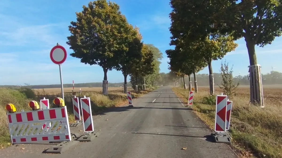 Sanierungsarbeiten auf dem Abschnitt der L43 zwischen Friedland und Weichensdorf
