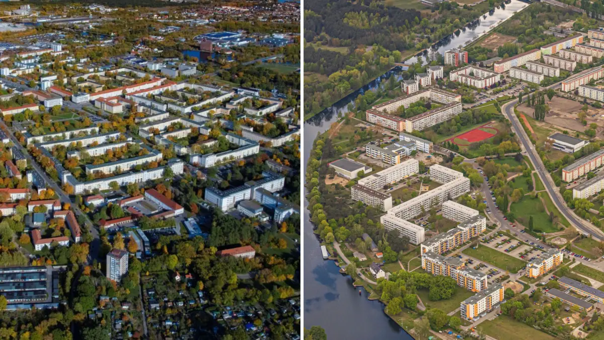 Planstadt 2.0 neben der sozialistischen Planstadt