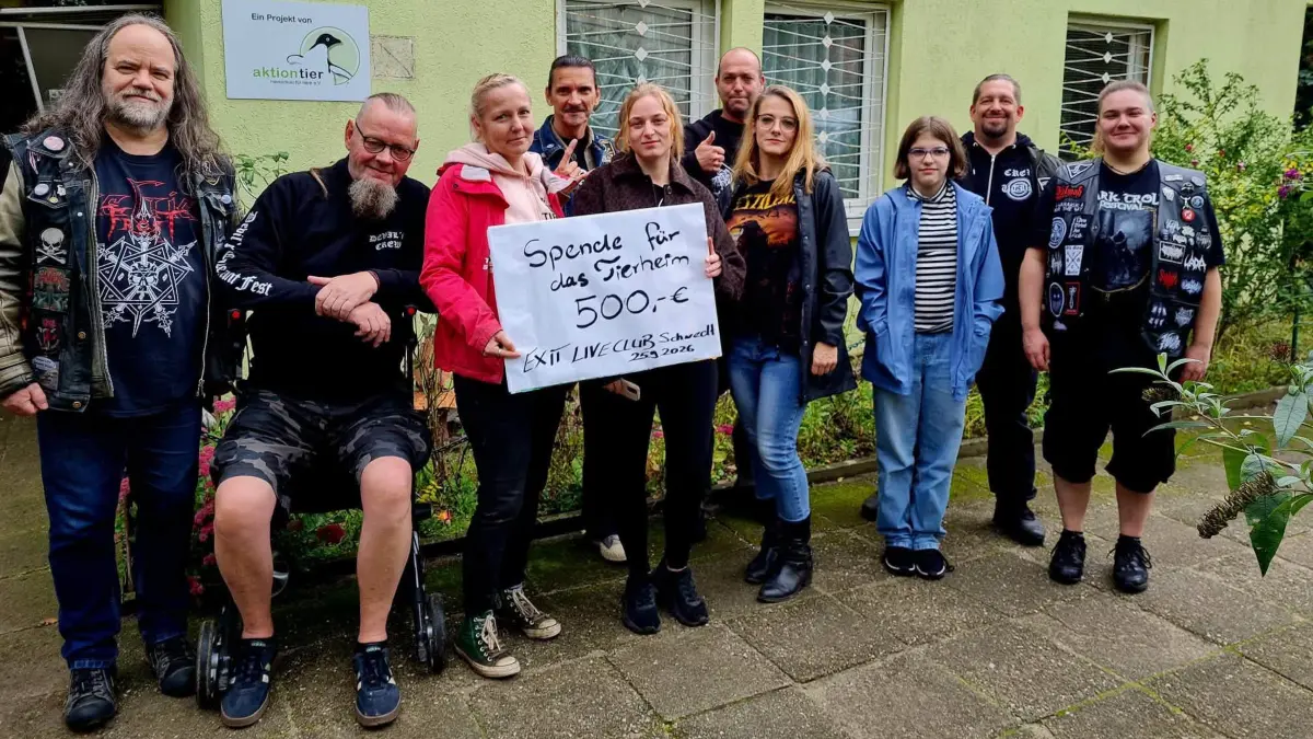 Das Team von „Exit Dreizehn“ spendet regelmäßig an das Tierheim Schwedt.