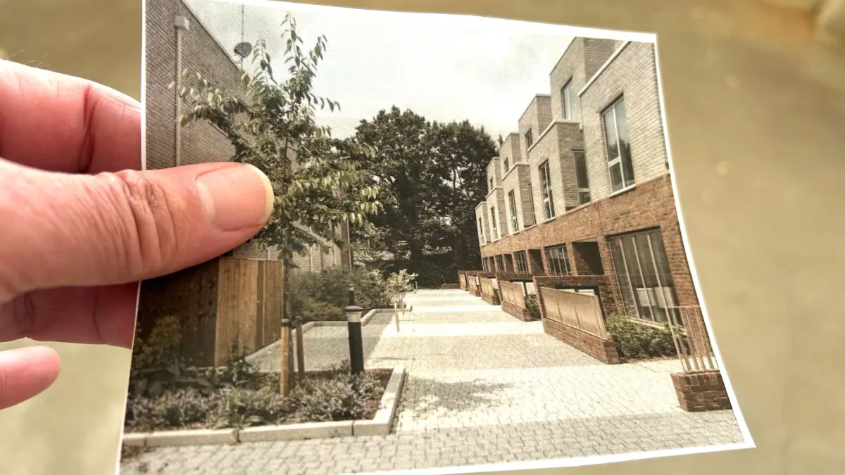 Blick in die Zukunft der Sommerhöhen? Diese Visualisierung, gefertigt vom Büro Vitaminoffice Architekten BDA aus Erfurt, Thüringen, zeigt eine mögliche Häuserzeile in der Wohnanlage, de an der Bundesstraße 167 zwischen Eberswalde und Sommerfelde entstehen könnte.