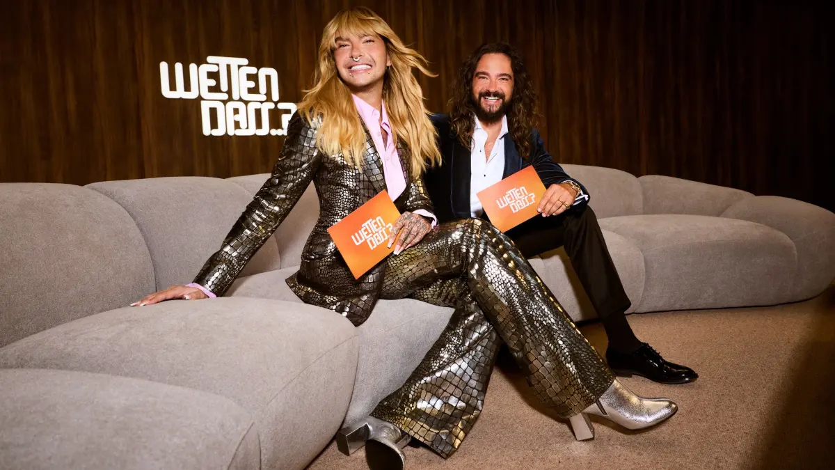 Bill (l.) und Tom Kaulitz moderieren am 5. Dezember 2026 „Wetten, dass..?“ im ZDF.
