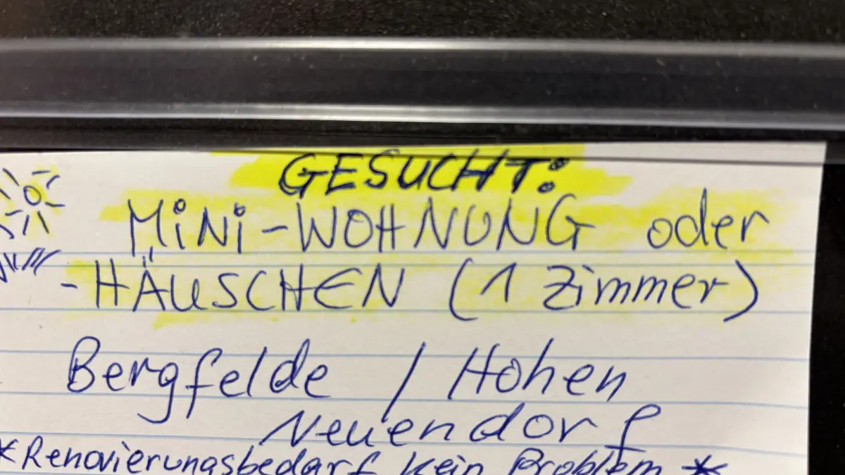 Kann klappen: Am "Schwarzen Brett" der Supermärkte in Hohen Neuendorf und Umgebung wird immer häufiger versucht, eine Mietwohnung zu finden.